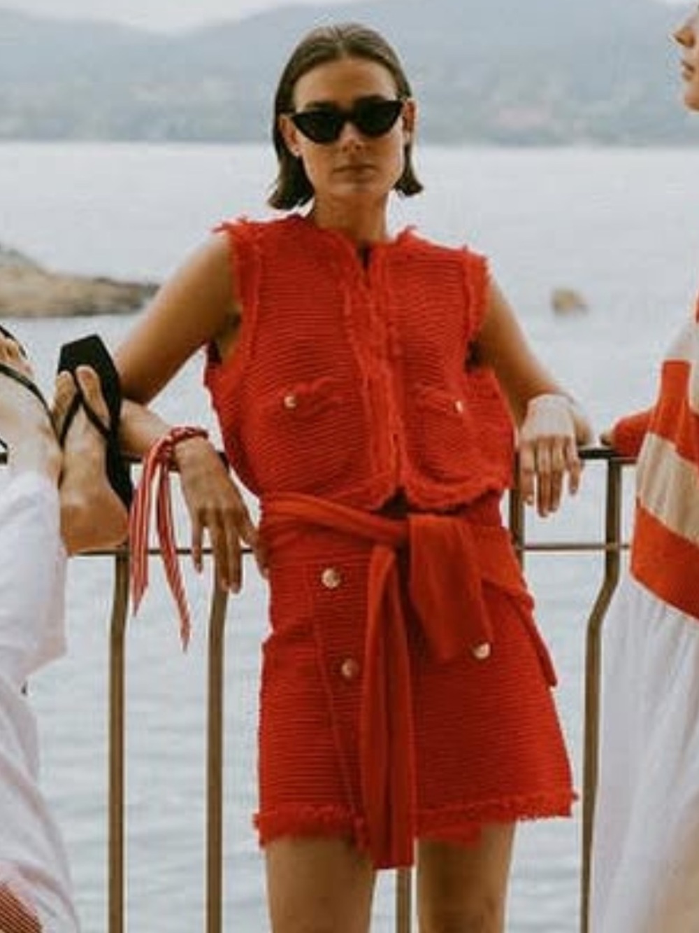 J.Crew Textured vest in fine bouclé